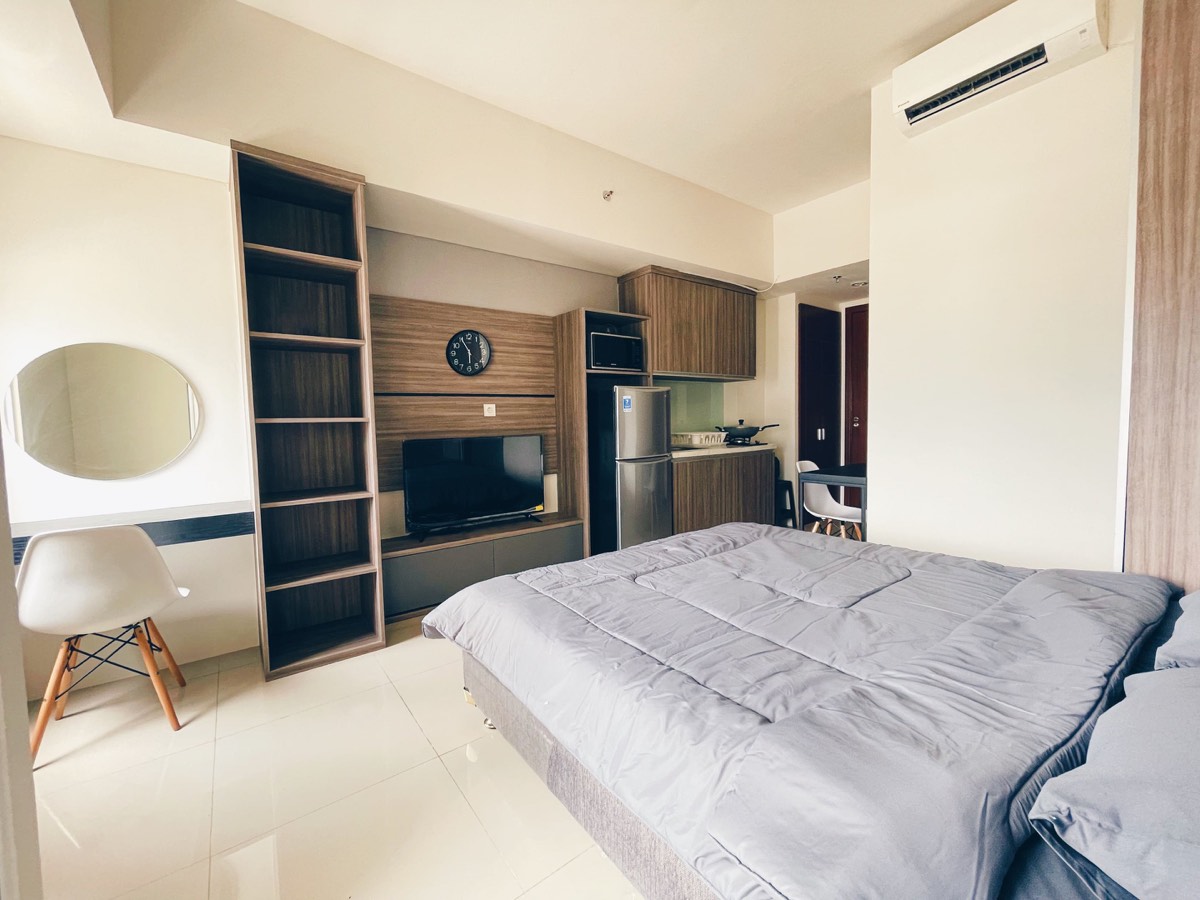 Unit studio yang disewakan harian